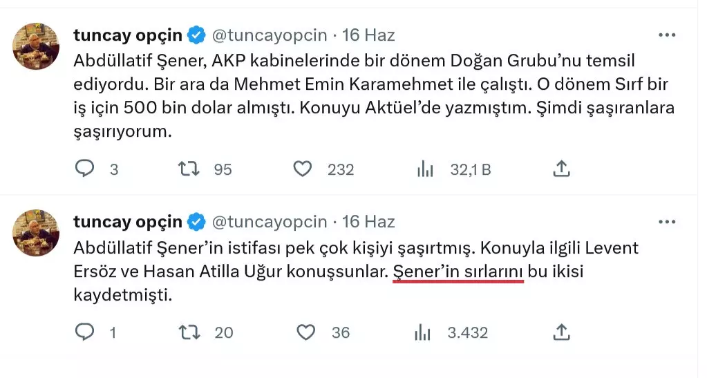 FETÖ’den Abdüllatif Şener’e kaset iması! Birbirlerine düştüler