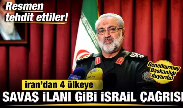 İran’dan 4 ülkeye savaş ilanı gibi İsrail çağrısı! Resmen tehdit ettiler